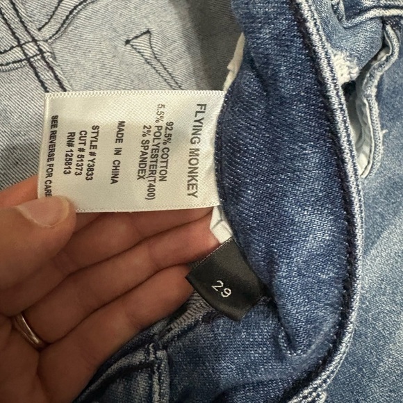 Flying Monkey Womens Skinny Jeans in medium wash stretch Size 29 - Picture 9 of 9